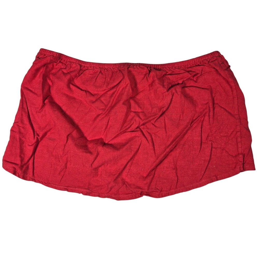 Brandy Melville Red Cotton Cassidy Strapless Tube Top One Size